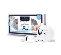 SilverPed Protectores de pezón premium, calmar y proteger los senos doloridos y los pezones agrietados con tazas de plata pura sin níquel 999, 2 piezas (XL)