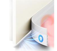 SilverRack Burlete Puerta Entrada contra Corrientes de Aire - 1x 1m Blanco - Burlete Puerta Exterior Autoadhesivo - Burlete Bajo Puerta Burlete protección contra el frío y Sellado