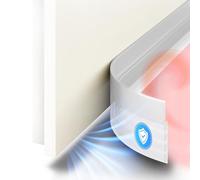 SilverRack Burlete Puerta Entrada contra Corrientes de Aire - 1x 2m Transparente - Burlete Puerta Exterior Autoadhesivo - Burlete Bajo Puerta Burlete protección contra el frío y Sellado