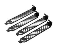 Silverstone AEROSLOTS Gen2 SST-AEROSLOTS2B - Juego de 4 Cubiertas de expansión ventiladas, Color Negro