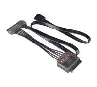 SilverStone CP13 Cable Extensión SATA 15+7 Pines Negro