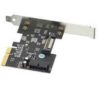 SilverStone SST-ECU04-E - SuperSpeed 1x Interno USB 3.1 Tarjeta PCI-E Express Gen 2.0 2X, 10 Gbps, acepta Perfil bajo, Chips ReDriver ASIC