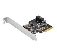 Silverstone ECU04-E - Tarjeta PCIe USB 3.1/3.2 Gen2 con Conector Interno de 19 Pines y redriver Pericom, SST-ECU04-E