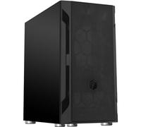 Silverstone Fara H1M, Negro, Panel Lateral de Acero, Chasis Gaming Micro-ATX Elegante y Diferente, SST-FAH1MB