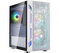 Silverstone Fara H1M Pro, Blanco, Chasis Gaming Micro-ATX Elegante y Diferente con iluminación ARGB, SST-FAH1MW-PRO