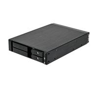 Silverstone FS202 = Bahía de Dispositivo de 3,5’’ a Dos Compartimentos Hot-Swap 2,5’’ SAS/SATA sin Bandeja, SST-FS202B-V2