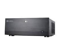 Silverstone GD07B - Carcasa para ordenador de cine en casa con panel frontal de aluminio bloqueable para placas base E-ATX/ATX/Micro-ATX GD07B-x