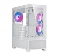 Silverstone Lucid 05,Chasis ATX Exquisito con una audaz Pantalla panorámica de 270°, SST-LD05-W-ARGB (Blanco)