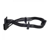 SilverStone PP07-BTSB Cable Extensor de Alimentación Molex a 4xSATA Macho/Macho 0.3m Negro
