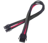 SilverStone PP07-EPS8BR Cable Extensor de Alimentación EPS 8 Pin a EPS/ATX 4+4 Pin 30cm Negro/Rojo