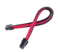 SilverStone PP07-IDE6BR Cable Extensor de Alimentación 6 Pin a PCI-E 6 Pin Macho/Hembra 25cm Negro/Rojo
