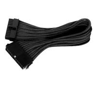 SilverStone SST-PP07-MBB - Cable Extensor enfundado 30cm Placa Base 24pines a 24pines, Negro