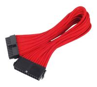 SilverStone PP07-MBR Cable Extensor de Alimentación 24 Pin Macho/Hembra 30cm Rojo