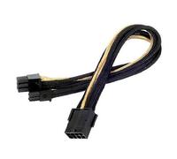 SilverStone PP07-PCIBG Cable Extensor de Alimentación 8 Pin a PCI-E 6+2 Pin 25cm Negro/Oro