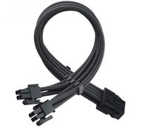 SilverStone PP07E-EPS8B Cable Extensor de Alimentación Flexible EPS 8 Pin a EPS/ATX 4+4 Pin 30cm Negro