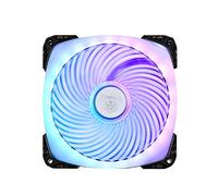 SilverStone SST-AP142-ARGB - Air Penetrator Ventilador de refrigeración de 140mm PWM, Rodamientos de bolas, Aspas transparentes con marco negro, Alto flujo de aire, RGB programable