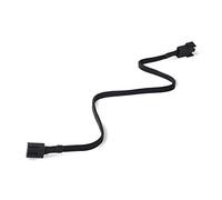 SilverStone SST-CPF03 - Cable extensor para ventilador PWM de 30cm, forrado en negro