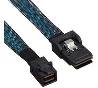 SilverStone SST-CPS06 - Cable con blindaje Grueso Interno Mini SAS SFF8643 36pin a SFF8087 (con Banda Lateral), 0,6M