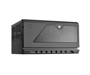 SilverStone SST-CS381 - Estuche para computadora ATX Midi Tower para almacenamiento de maletas, interior negro, admite bahías de disco duro de intercambio en caliente de 8x 3.5 "o 2.5", bloqueo de la puerta frontal, negro