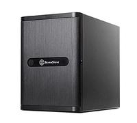 SilverStone SST-DS380 - Carcasa de ordenador de almacenamiento Mini-ITX con puerta, negro
