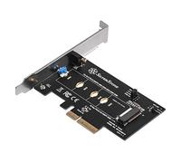 Silverstone SST-ECM21-E - Tarjeta de expansión PCI-E PCI-E x4 a M.2 (NGFF), diseño sin Tornillos, Compatible con PCI-E Gen. 4to