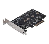Silverstone sst-ecm27 - tarjeta adaptadora de 1 ranura nvme y 2 ranura