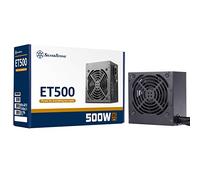 Silverstone SST-ET500-B - Serie Strider Essential, 500W 80 Plus Bronze ATX PC Fuente de alimentación, Baja sonoridad 120mm, cepta Conectores de PCIe de 8 y 6 Pines