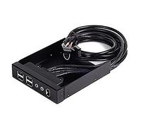 SilverStone SST-FP32B - USB 2.0 / FireWire HD / Audio 3,5”. Panel frontal, negro