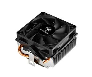 SilverStone SST-KR01 - Disipador Kryton para CPU, perfil bajo, PWM de 80mm con rodamientos duales delgados, 54mm de alto, Zócalo AMD AM2/AM3/AM4/FM1/FM2