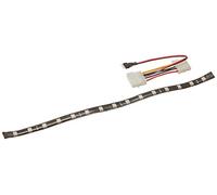 SilverStone SST-LS01R - Cinta de luz modding para Carcasa de PC, luz LED roja Brillante, 30cm, 15LEDs