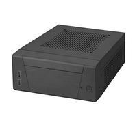 Silverstone SST-ML10B - Carcasa de Ordenador silenciosa Milo Slim HTPC Mini-ITX, diseño Modular, Incluye Placa de Soporte VESA, Negro