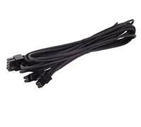 SilverStone SST-PP06B-EPS75 - Cable enfundado para FA de 75cm EPS/ATX 8pin(4+4), Negro