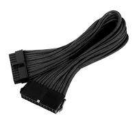 SilverStone SST-PP07-MBB - Cable Extensor enfundado 30cm Placa Base 24pines a 24pines, Negro