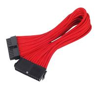 SilverStone SST-PP07-MBR - Cable Extensor enfundado 30cm Placa Base 24pines a 24pines, Rojo