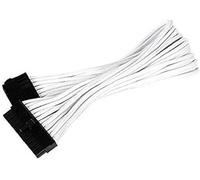 SilverStone SST-PP07-MBW - Cable Extensor enfundado 30cm Placa Base 24pines a 24pines, Blanco