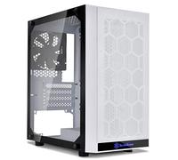 Silverstone SST-PS15W-G (Blanco + Vidrio Templado) Micro-ATX, Mini-DTX, Panel Frontal de Malla, Cuerpo de Acero, Panel Lateral de Vidrio Templado