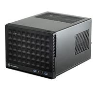 SilverStone SST-SG13B - Carcasa de ordenador compacta cubo Sugo Mini-ITX, Panel frontal de rejilla, negro