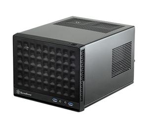 SilverStone SST-SG13B - Carcasa de ordenador compacta cubo Sugo Mini-ITX, Panel frontal de rejilla, negro