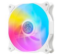 SilverStone Technology Air Blazer 120RW, PWM, ARGB, 120mm, Ventilador Semitransparente, Estructura Blanca, Hidro Rodamientos, SST-AB120RW-ARGB