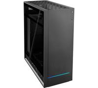 SilverStone Technology Alta F1, Negro, Torre ATX con diseño con Efecto de apilamiento y Carcasa de Aluminio, Cuerpo de Acero y Cristal Templado, SST-ALF1B-G