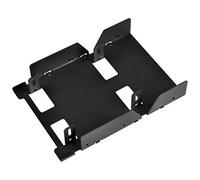 SilverStone Technology Convertidor de bahía de Disco Duro Interno HDD/SSD de 3.5 Pulgadas a 3 x 2.5 Pulgadas, Negro SDP08B-E