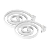 SilverStone Technology CP08W - Cable SATA de 90 grados, 3 manguitos, color blanco con protección EMI para 6 Gb/s (2 unidades)