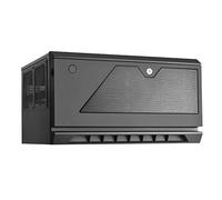 SilverStone Technology SST-CS381 v1.2 - Caja de Almacenamiento ATX Midi Tower para Ordenador, Interior Negro, Compatible con 8 bahías de Disco Duro de 3,5" o 2,5", Puerta Frontal con Cerradura, Negro