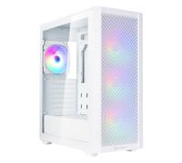 SilverStone Technology Fara 515XR Chasis ATX Torre Mediano con Soporte para disipador Dual e Impresionante iluminación arcoíris,Blanco,SST-FA515XR-WG