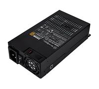 SilverStone Technology Fuente de alimentación Flex ATX de 350 vatios con cables fijos y 80 Plus Gold con conector PCIe de 6 pines SST-FX350-G-USA, negro (pintura sin plomo)