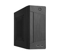 SilverStone Technology Milo 10, Chasis HTPC Mini-ITX, Panel Frontal Intercambiable y Cubierta Superior 2,8 litros o 3,7 litros, Montaje VESA Incluido, USB 3.0 x 2 SST-ML10B