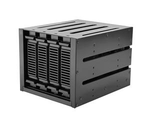 Silverstone Technology SST-FS304B-V, Carcasa con Cambio en Caliente y para convertir Tres bahías de Dispositivos de 5,25” a Cuatro 3,5” SAS 12G / SATA 6Gbit/s