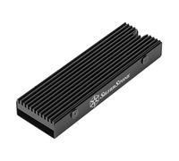 SilverStone Technology TP05, Kit de refrigeración SSD M.2 de aleación de Aluminio de Perfil Delgado, SST-TP05B, Negro