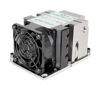 SilverStone Technology XE02-3647N, Disipador para CPU de servidor/estación de trabajo con factor de forma pequeño 2U para los zócalos Intel LGA 3647 Narrrow, SST-XE02-3647NB (Negro+Negro)
