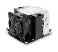 SilverStone Technology XE02-3647S, Disipador para CPU de servidor/estación de trabajo con factor de forma pequeño 2U para los zócalos Intel LGA 3647 Square, SST-XE02-3647SB (Negro+Negro)
